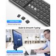 MoKo Foldable Bluetooth Keyboard, Folding Wireless Portable Keyboard