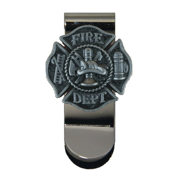 Fire Fighter Maltese Cross Money Clip