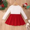 thumbnail image 4 of Gibobby Vestidos de Navidad para niña Vestido de princesa de manga larga con estampado de de Navidad para niñas pequeñas, vestidos de fiesta de baile, ropa de otoño e invierno (Rojo, 2-3 años), 4 of 5