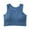 Blue, variant on Comfy Sports Bras for Women No Underwire Bra Feature V-Neck T-Shirt Bra Style W-1233 Blue M