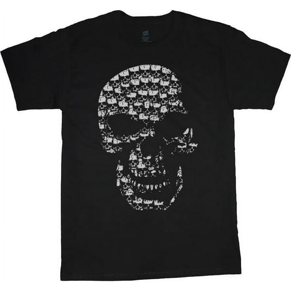 Mens Graphic Tee Skull Made of Skulls T-shirt
