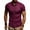 Wine, variant on KTMKH Shirts for Men Collar Button Sleeve Business Solid Casual Affairs Short Shirt Turn-Down Shirts
