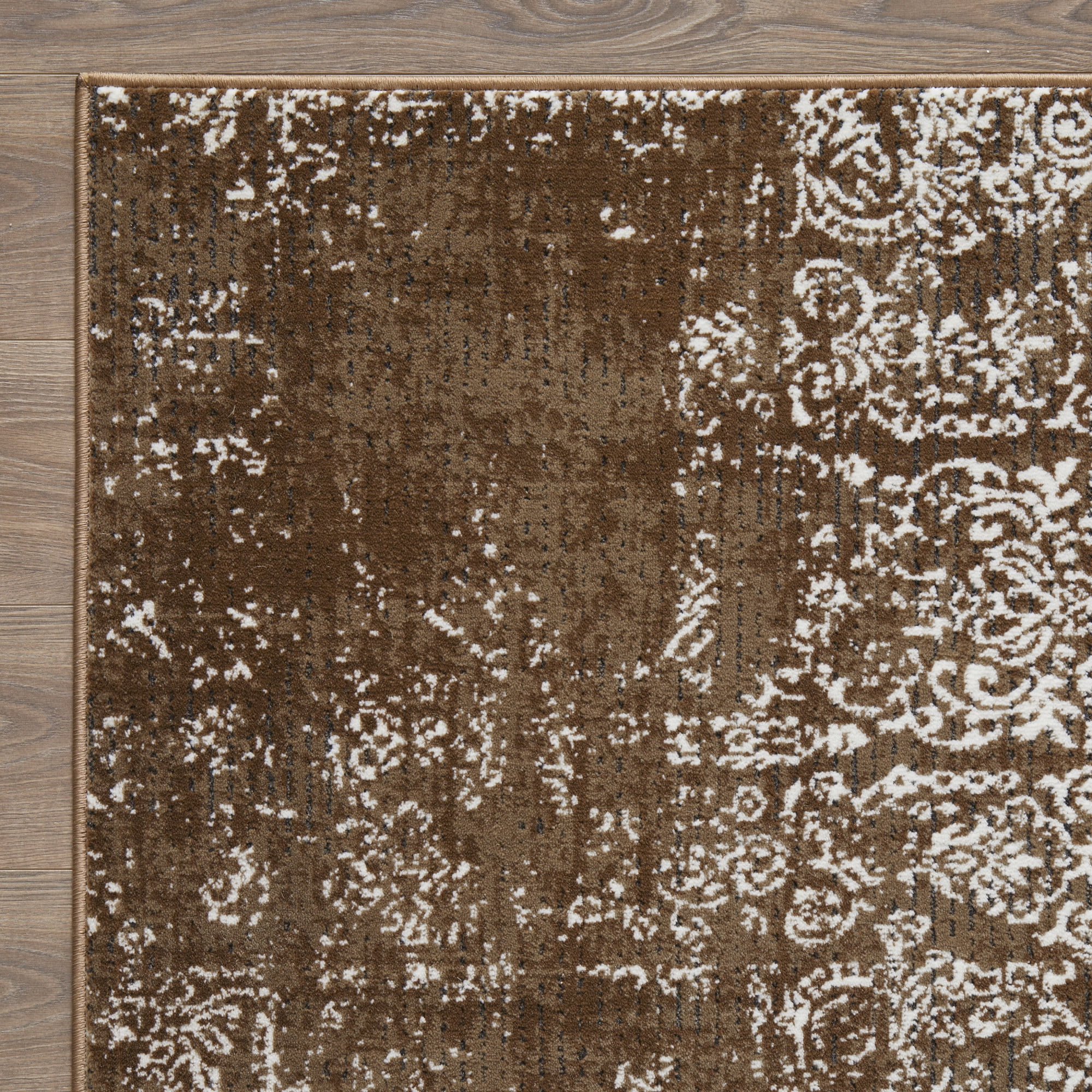 Loomaknoti Aysal Armilli 2' x 3' Brown Distressed Indoor Accent Rug