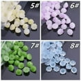 thumbnail image 6 of U8MO 10pcs Lotus Pod Shape 10mm Crystal Lampwork Glass Loose Beads for Jewelry Making-3# Jade White, 6 of 9