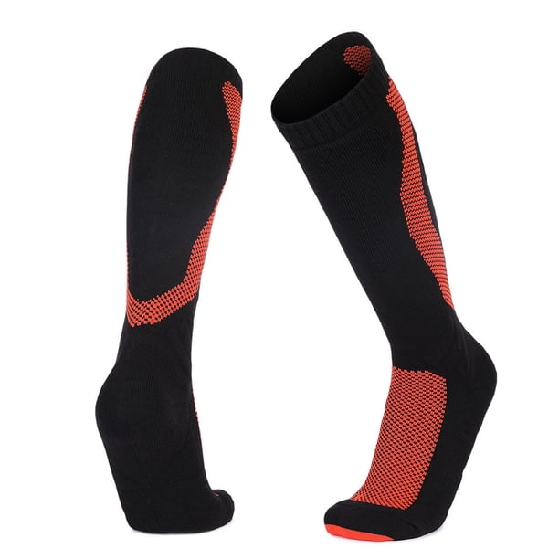 Calcetines de esquí elásticos para hombre y mujer, hasta la rodilla, térmicos, deportivos, de compresión, con absorción de impactos, para invierno, snowboard, senderismo y caza.