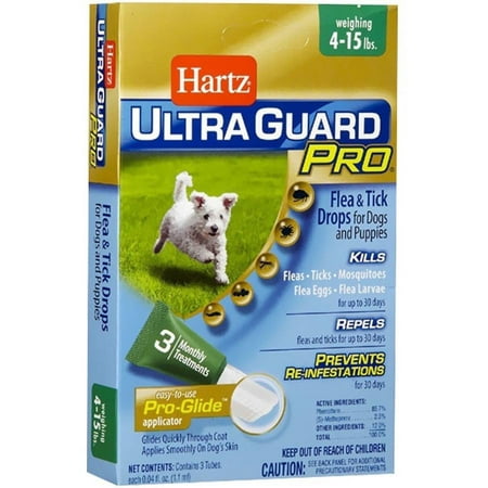 Hartz UltraGuard Pro Flea and Tick Drops for Dogs, 5-14 lbs