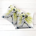 thumbnail image 6 of Ambesonne Sports Throw Pillow Cover 2 Pack, Pitcher Hits the Ball, 20", White Green, 6 of 7