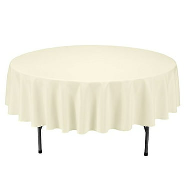 Collections Etc Basic 70 inch Round Tablecloth - Walmart.com