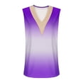 thumbnail image 4 of Long Tank Tops for Women Women's Tees And Tanks Plus Size Tunic for Women-Neck Blouse Lace Casual Loose Summer Sleeveless Tank Purple L, 4 of 4