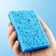Blue Kitchen Sponges, Dish Sponge, Household Cleaning Sponges, Scouring Pads, Sponge, Non-Scratch Double-Sided Dish Sponge for Washing Dishes, Pots, Pans & Household Cleaning 2Pcs