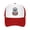 Red, variant on Floral Skull Unisex Trucker Hats for Men Women Adjustable Casual Baseball Caps for Outdoor Activities Dad Cap