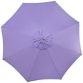 thumbnail image 3 of Northlight Outdoor Patio Market Umbrella with Wooden Pole - 8.5' - Purple, 3 of 5