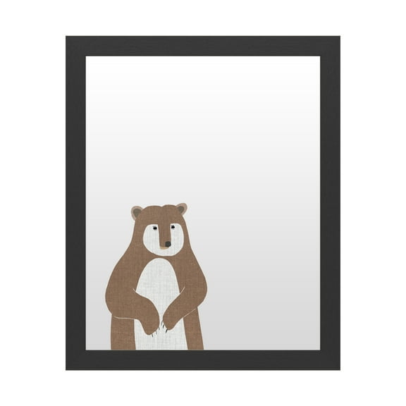 Trademark Fine Art 'Brown Bear Linen' Markerboard by Annie Bailey Art
