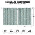 thumbnail image 2 of Watercolor Floral Kitchen Curtains 2 Pack - Abstract Flower Art Semi-Sheer Tier Panels 52x63 Inch, 2 of 2