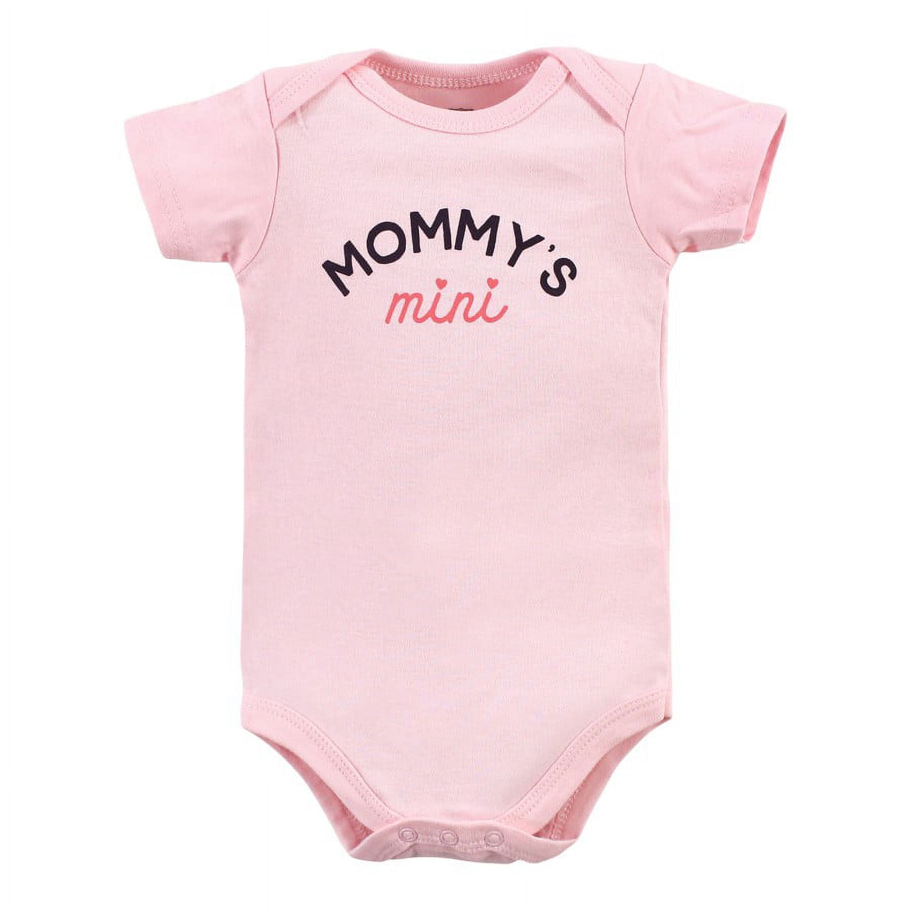 Hudson Baby Short Sleeve Bodysuits, 5-Pack, Newborn- 24 Months