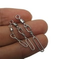 thumbnail image 4 of 10 Pcs Clip Long avec Pivot Roulant & Connecteur de Verrouillage Outil de Pêche, 4 of 11
