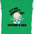 thumbnail image 4 of Inktastic Its My Daddys 1st Fathers Day with Baby and Stars Boys or Girls Baby Bodysuit, 4 of 5