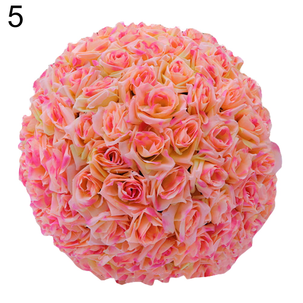 20cm Artificial Rose Kissing Flower Ball Bouquet Wedding Ball Party Decor Surpri 