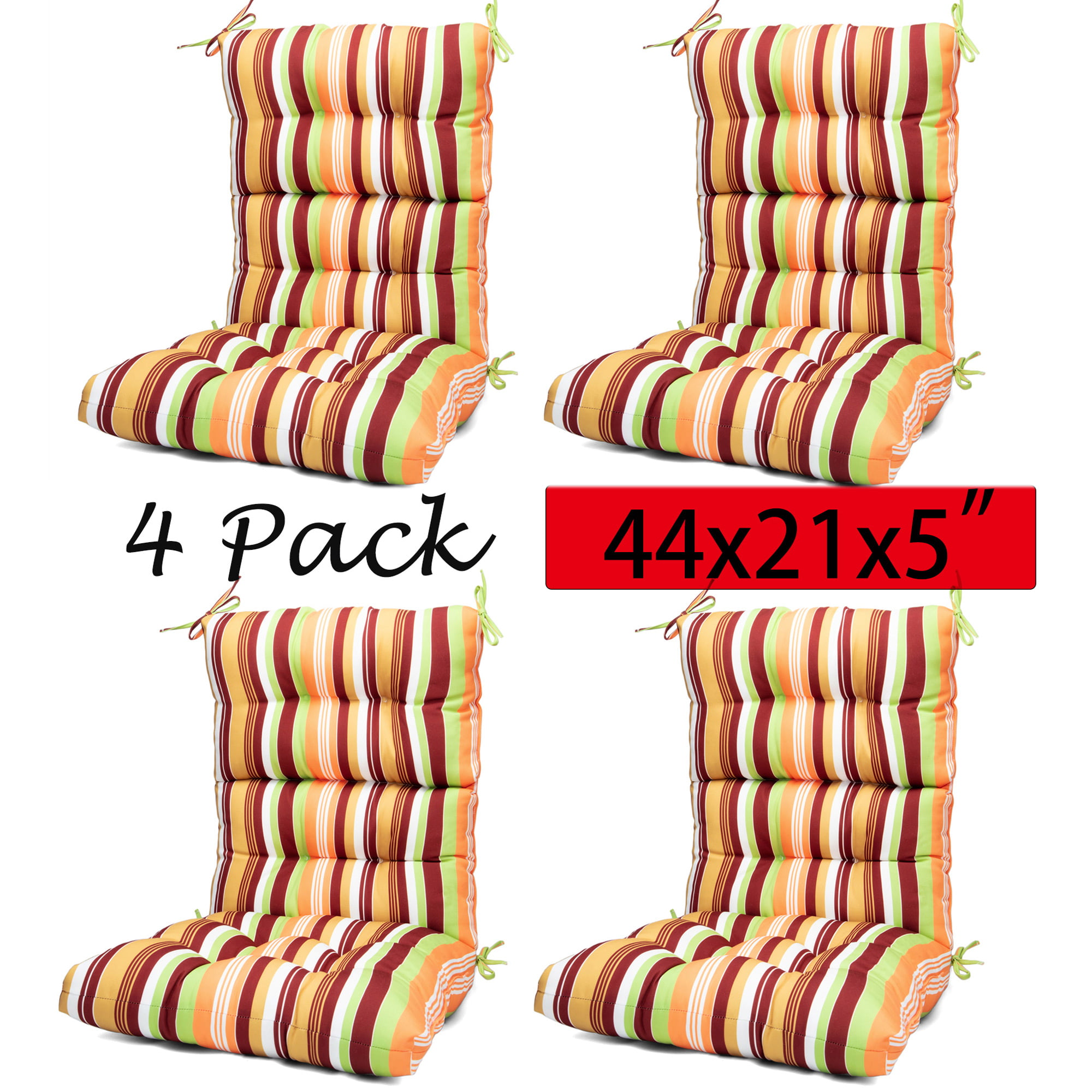 44x21x5 Inch Multifunction Home Outdoor/Indoor High Back Chair Cushion