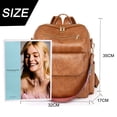 thumbnail image 2 of Mochila de viaje para mujer, de piel sintética, con borlas, para hombro, convertible, 2 of 5