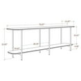 thumbnail image 2 of Celine 70.86 Side Table Console with Steel Legs in Black, 2 of 5