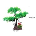 thumbnail image 2 of SKISUNO Aquarium Fake Plants Fish Tank Accessories Green Plastic 1Pcs Realistic Simulation, 2 of 7