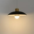 thumbnail image 5 of KAYYELAMP 3Pcs Rechargeable Battery Adjusted Height Hanging Light Remote LED Dimmer Timing Bulb Wood Base Black 12.2" Dia Shade Retro Design for Depot Kitchen Farmhouse, 5 of 7