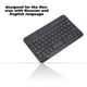 thumbnail image 4 of Teclado Ruso Teclado Bluetooth Inalámbrico Ruso Ultra Delgado Recargable de 7 Pulgadas para Andriod para Win para iOS Teclado de Bajo Consumo y Ahorro de Energía Unbranded DS07909, 4 of 7