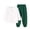 Green, variant on 2 Piece Sets for Girls Back to School Uniform Long Sleeve Tops Joggers Pants Casual Sports Outfit 0-8Y