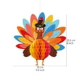 thumbnail image 5 of Sylvtty Thanksgiving Turkey Honeycomb Ornament Hanging Paper Turkey Honeycomb Decoration for Thanksgiving Party Favors Dining Table Decor, 5 of 6