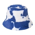 thumbnail image 1 of Sombreros De Cubo De Felpa Con Estampado De Vaca Para Otoño E Invierno, Sombrero Cálido Para Exteriores Con Cuerda Ajustable, Sombrero De Pescador Unisex Para Lavabo Vogacara AP006287-04, 1 of 5