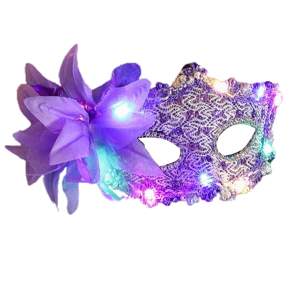 XFGOU Party pendant Toys and Hobbies 9 Glowing Carnival LED Light Up Decorations For Festive Events Multi Color Rechargeable 9 Glowing Carnival LED Light Up Mask