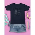 thumbnail image 3 of Task: Name The Triangles T-Shirt Juniors -Smartprints Designs,  x-Large, 3 of 4