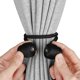 thumbnail image 4 of Schwarze magnetische Vorhang-Raffhalter – 4 Stück Vorhang- für Vorhänge, st, 4 of 5