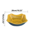 thumbnail image 2 of WSBDENLK Household Double-Layer Basket Fruit and Vegetable Kitchen Washbasin Fruit Storage with Cover Multi-Functional Plastic Basin Drainage Basket Sink Strainer Wash Basket for Kitchen, 2 of 2