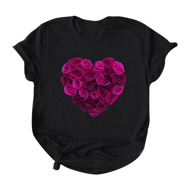 Qiopertar T-shirts à Manches Courtes Col Rond Imprimé Léopard pour Femmes Blouse en Solde à Moins de 5$ en Solde