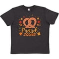 thumbnail image 3 of Inktastic Pretzel Squad Oktoberfest Design with Fall Leaves Youth T-Shirt, 3 of 5