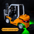 thumbnail image 4 of RC Forklift 1/24 7CH 2Mode Mini Remote Control Forklift Truck with Flatbed Tow Truck,2 in 1 Transformable Lift Fork & Hook with Rechargeable Battery for 6+ Kids, 4 of 9