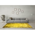 thumbnail image 3 of Ahgly Company Machine Washable Indoor Rectangle Oriental Yellow Industrial Area Rugs, 8' x 12', 3 of 4