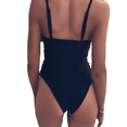 thumbnail image 2 of Traje de baño de una pieza para mujer Bikini Halter Traje de baño de corte alto,Negro/EG Nituyy GL714-FN21954A4, 2 of 4