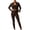 Coffee, variant on Workout Sets for Women 3 Piece High Waisted Seamless Leggings Crop Top Jacket Gym Yoga Outfit Stretchy Sports Bra Sets Black