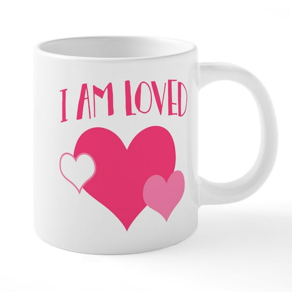 CafePress - I Am Loved - 20 Oz White Ceramic Mega Mug