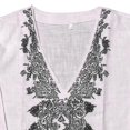 thumbnail image 3 of Men's Bohemian Style Printed Top Linen Long Sleeved V Neck Pullover Shirt Comfort Casual Summer Beach T Shirts Soft Loose Tops 2026, 3 of 4
