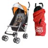 Summer Infant 3D Lite Convenience Stroller with Airport Gate Check Travel Bag, Tangerine