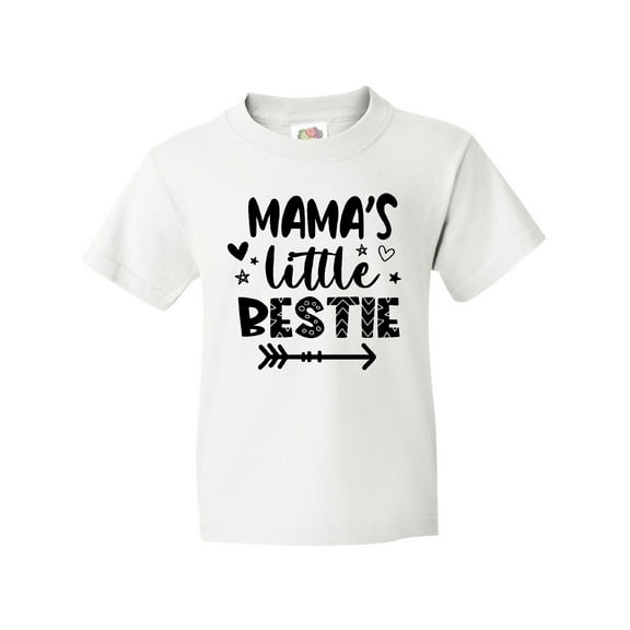 Inktastic Mama's Little Bestie with Arrow and Hearts Youth T-Shirt