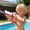 Red, variant on Press Jumping Water Blaster, Large Capacity Beach Water Sprayer with Automatic Jump Action, Long Range Outdoor Summer Water Toy for Pool Party