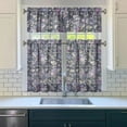 thumbnail image 3 of Country Boho Curtains 36 Inch Short - 3 Panel Floral Farmhouse Set with Vintage Botanical Design, Rod Pocket, 3 of 6