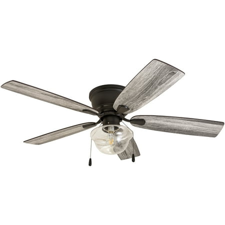 

Prominence Home Lenore 52 In. Bronze Indoor Hugger Ceiling Fan