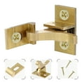 thumbnail image 2 of FENGGUIQU Cabinet Door Latches Golden Brass for Home Furniture Sturdy and Practical 4Pcs, 2 of 6