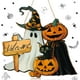 thumbnail image 5 of Xihbxyly Corona de Halloween con Diseño de Esqueleto de Calabaza, Letrero de Bienvenida de Madera, Decoración Duradera para Exteriores, Accesorio Festivo, Fácil Instalación, Tamaño 30 X 30 Cm., 5 of 6
